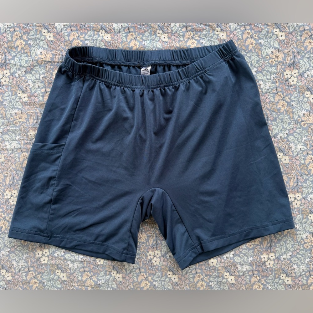 adidas Women's Navy Blue Athletic Shorts